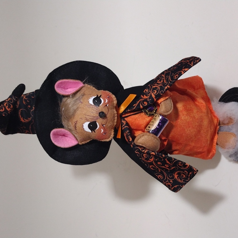 Annalee Halloween Witch Mouse 2017 NWOT